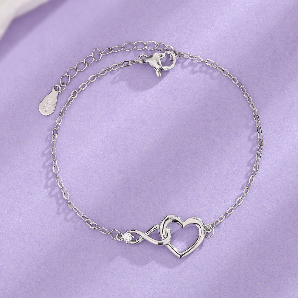 Sterling Silver Bracelet for Woman, Dainty Silver Bracelet, Chain Bracelet,  Minimal Jewelry, Gift for Women, Stacking Silver Bracelets - Etsy